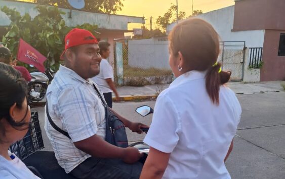Escuchando a los habitantes, Maricruz Alemán trabajará para que se refleje la Cuarta Transformación en Oluta