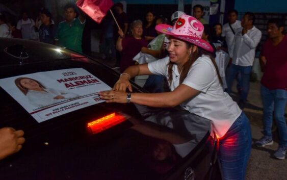 Las actividades de Maricruz Alemán, son acciones que la acercan a los pobladores