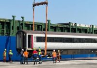 Llegan más locomotoras y vagones al puerto de Coatzacoalcos para el Corredor Interoceánico