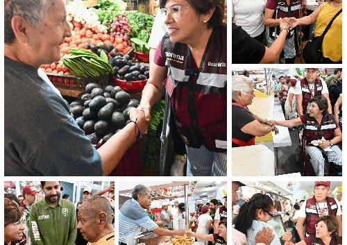 Rosa María Hernández Espejo visita el mercado Hidalgo y se compromete a la dignificación