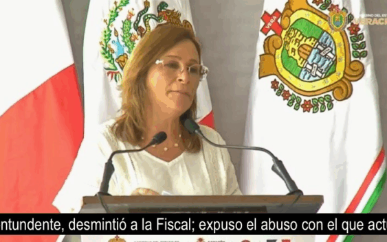 Confirma la Gobernadora el abuso con el que actúa la Fiscalía de Veracruz