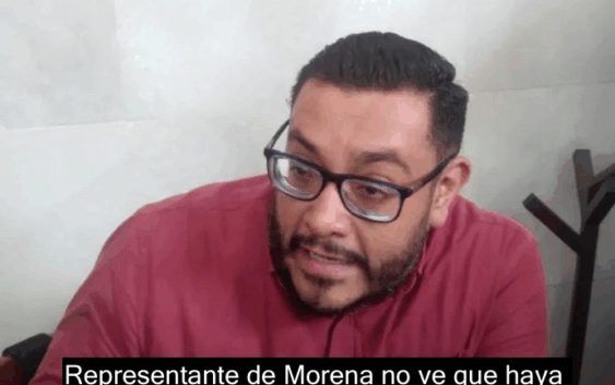Representante de Morena emula a Duarte y pese a violencia dice que aquí no pasa nada