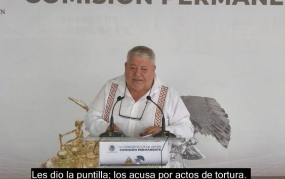 Manuel denuncia en el Senado a la Fiscalía de Veracruz por tortura a un indígena detenido