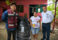 Benefician a más de mil 300 familias con entrega de tinacos