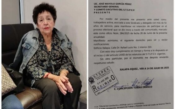 Concepción Tobías Franco se lanza al ruedo por la dirigencia 2025-2028 del Sindicato mayoritario STSPEV de empleados al servicio del Poder Ejecutivo de Veracruz