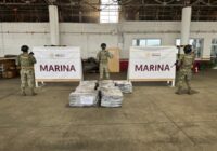 Marina en apoyo a la Aduana Marítima asegura aproximadamente 346.10 kilogramos de presunta marihuana en Veracruz