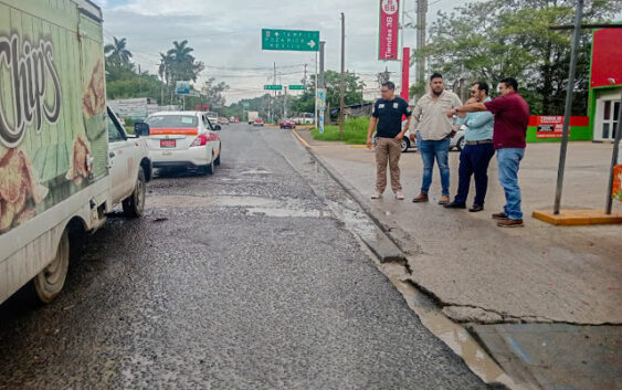 En Tuxpan se pondrán en marcha obras de bacheo, arreglo de rejillas y rehabilitación de pavimento dañado por reparaciones de fugas de agua