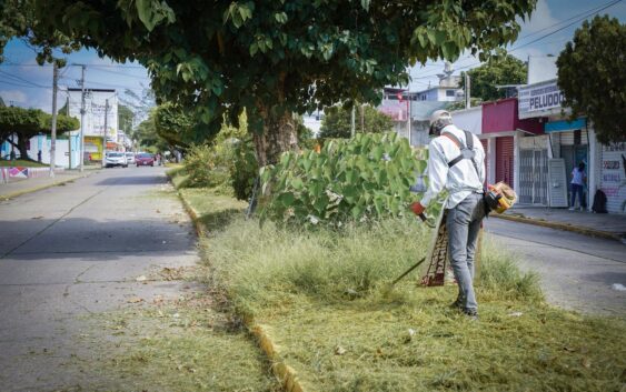 Brigadas de limpieza permanentes en colonias y localidades de Cosoleacaque