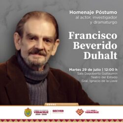 Homenaje al cordobés Francisco Beverido Duhalt, figura clave de las artes escénicas
