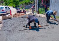 Gobierno de Cosoleacaque mantiene activo el programa de bacheo.