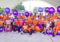 Con actividad física se conmemora el Día Naranja en el municipio de Cosoleacaque