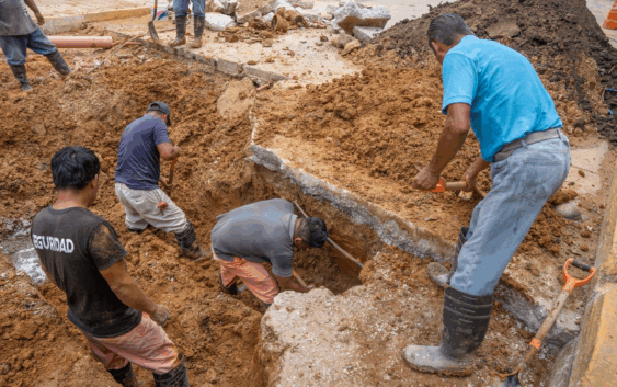 El H. Ayuntamiento de Cosoleacaque trabaja en mejorar los servicios básicos.