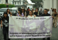 Marchan en Xalapa, Veracruz, a casi 10 años del multihomicidio en la Narvarte