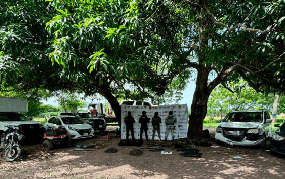Aseguran armamento, granadas y vehículos en el Municipio de Ignacio de la Llave