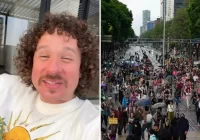 Luisito Comunica Recibe Reclamos en Marcha vs Gentrificación en CDMX: “Eres Parte del Problema”