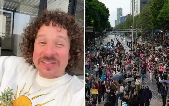 Luisito Comunica Recibe Reclamos en Marcha vs Gentrificación en CDMX: “Eres Parte del Problema”