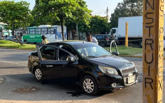 Enfrentamiento entre Policías Navales y sujetos armados en Veracruz Puerto
