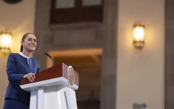 Claudia Sheinbaum recibe a Adán Augusto e Ignacio Mier en Palacio Nacional