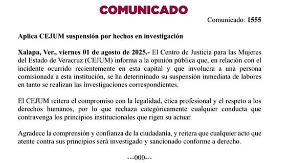 SUSPENDEN A #LADYCEJUM!