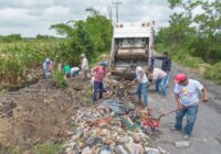 Fuerzas especiales de Limpia Pública de Cosoleacaque mantiene jornada intensiva de limpieza