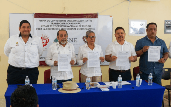 Firman convenio de colaboración entre el Cecati 72, el SNET Chacalapa: Guillermo Reyes