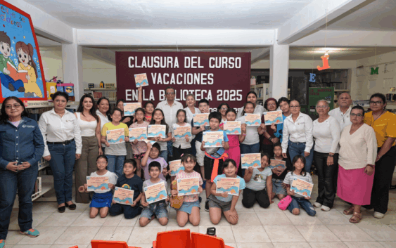 Concluye con éxito el curso de verano ‘Mis Vacaciones en la Biblioteca 2025’ en Coatzacoalcos
