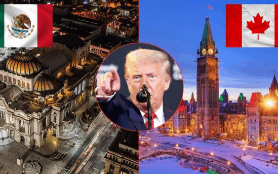 Trump arremete contra sus socios comerciales: “México hace lo que le decimos… y Canadá también”