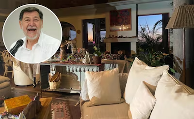 En Tepoztlán, con arcángeles michoacanos y vista a las montañas; así es la casa de 12 mdp de Fernández Noroña