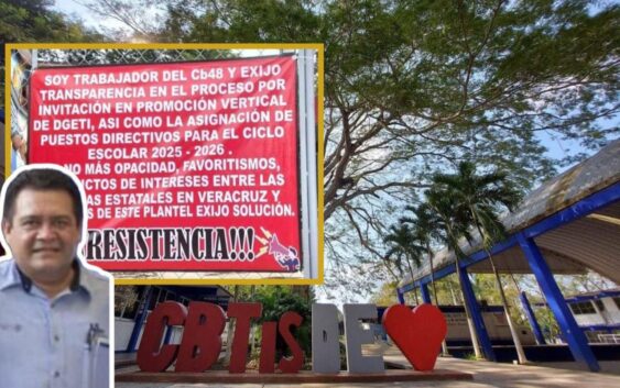 Tras no aprobar examen de posición para la subdirección del CBTis 48 profesor se manifiesta