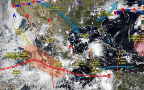 Este miércoles llegará la Onda Tropical 33 a Veracruz: Conagua