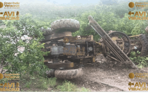 Operador de maquinaria pierde la vida; mientras realizaba trabajos, en Atzalan