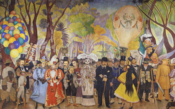 “Sueño de una tarde dominical” el mural que retrata cuatro siglos de historia mexicana