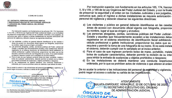 ACCESO A JUZGADOS A CAMBIO DE DATOS BIOMÉTRICOS!