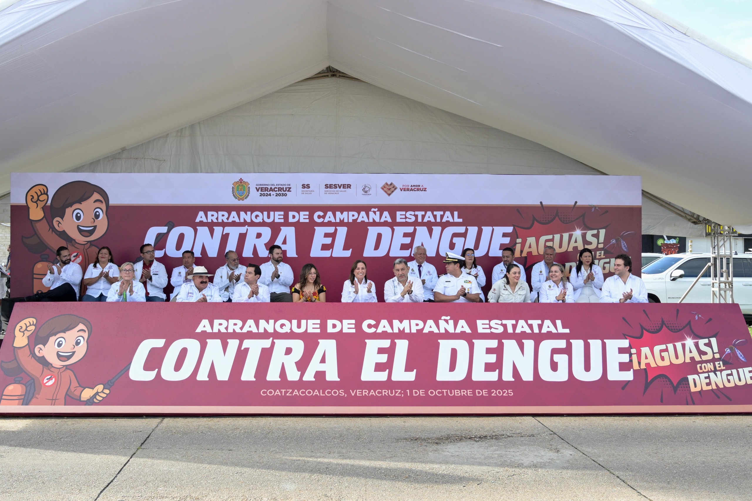 Llaman a la colaboración ciudadana en Arranque Estatal de la Campaña contra el Dengue en Coatzacoalcos