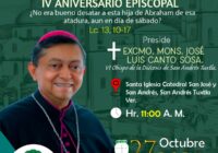 Celebración del IV Aniversario Episcopal de Monseñor José Luis Canto Sosa.