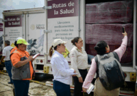 Gobernadora coordina envío de víveres y atención a familias damnificadas