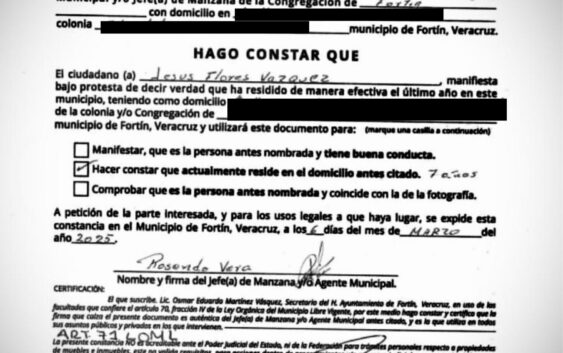 Documentos falsos de residencia presento JESÚS FLORES VAZQUEZ ante OPLE, delito electoral y corrupción