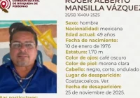 Activan ficha de búsqueda por Roger Alberto Mansilla Vázquez en Coatzacoalcos