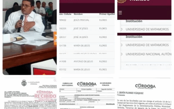 Ocultan salario y exhiben trayectoria inflada de Jesús Flores Vázquez, regidor electo de Fortín por MC