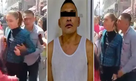 Detienen al hombre que tocó a Sheinbaum sin su consentimiento
