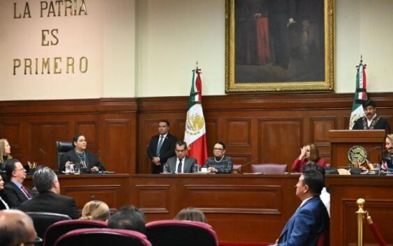 Hugo Aguilar rinde su primer informe como presidente de la SCJN.