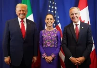 Sheinbaum se reúne con Trump y Mark Carney tras sorteo del Mundial 2026