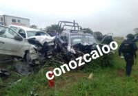POLICIAS ESTATALES CAUSAN ACCIDENTE AL CONDUCIR EN ESTADO INCONVENIENTE DEJANDO COMO SALDO 1 MU3RTO Y 5 L3SIONADOS.