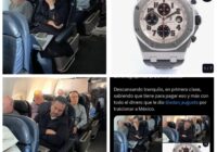 Cazan ciudadanos a Yunes Márquez viajando en primera clase y con relojazo millonario!!!