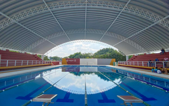 Legado histórico para el deporte en Coatzacoalcos: Amado Cruz Malpica entrega domo de la alberca semiolímpica de La Alameda