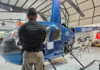 Aseguran helipuerto con 7 aeronaves en cateo en Medellín de Bravo; hay un detenido