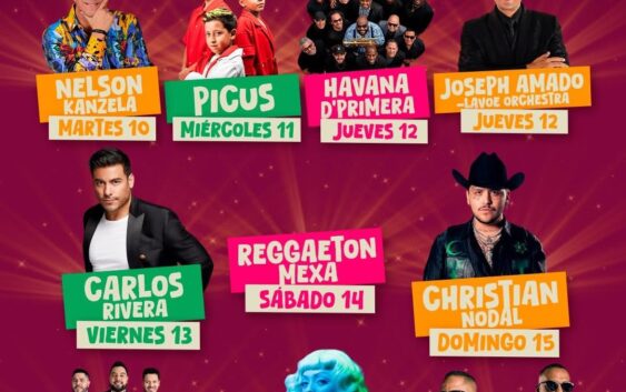 Artistas confirmados para el Carnaval de Veracruz 2026