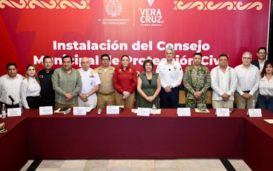 Rosa María Instala el Consejo Municipal de Protección Civil y se preparan para el nortazo de mañana