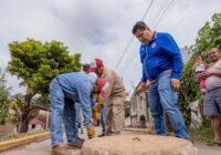 Presidente de Oluta Jesús Garduza supervisa obras y atiende a vecinos