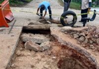 Ayuntamiento de Jáltipan atiende reporte por fuga de agua